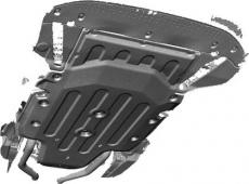 Защита композитная АВС-Дизайн для картера и КПП Audi A6 C8 2/4WD 2018-2021